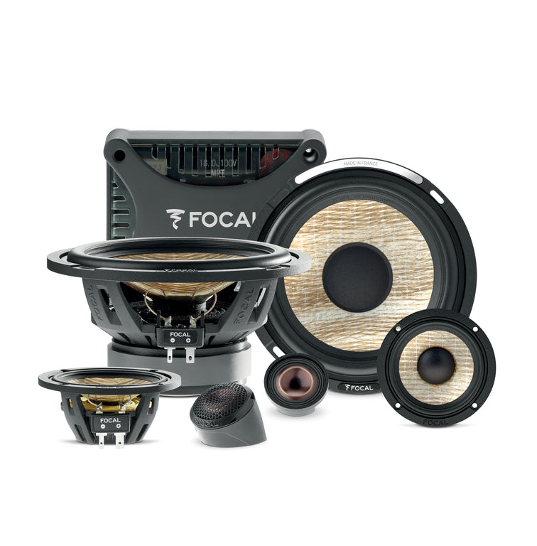 FOCAL 16.5Cm (6”) & 8Cm (3”) 3-Way Component Kit - PS165F3E