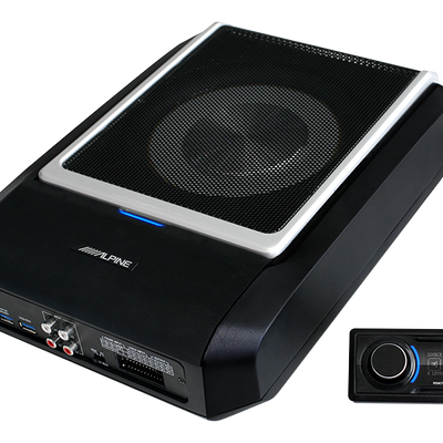 Alpine PWD-X5 All-in-one Compact Subwoofer, Amplifier & DSP (with remote control)