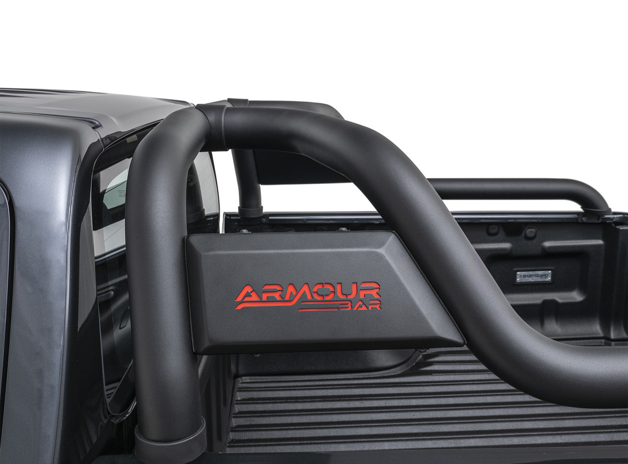 HSP ARMOUR BAR (BLACK) SUITS DUAL CAB MITSUBISHI TRITON MQ+MR-2015+ (DOES NOT WORK WITH ROLL R COVER) -Q-AB1