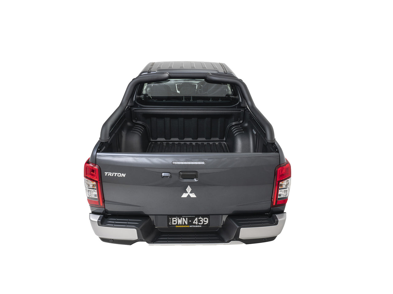 HSP ARMOUR BAR (BLACK) SUITS DUAL CAB MITSUBISHI TRITON MQ+MR-2015+ (DOES NOT WORK WITH ROLL R COVER) -Q-AB1