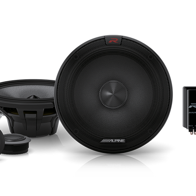 Alpine R-S65C.2 6-1/2" (165mm) R-Series 2-Way 300W Component Speaker