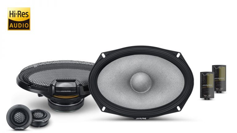 Alpine R2-S69C Next-Generation 6x9(16 x 24cm) Component 2-Way R-Series Speakers