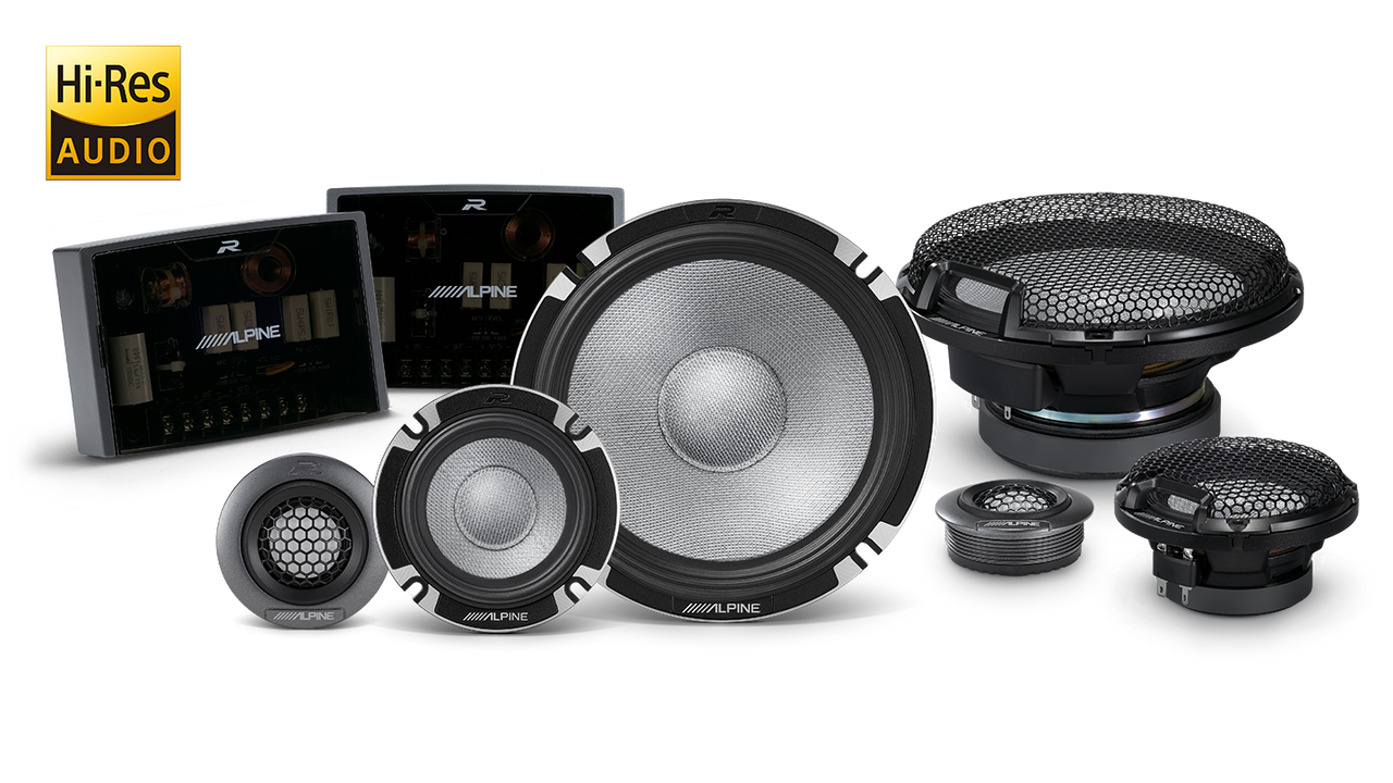 ALPINE R2-S653 Next-Generation 6-1/2 (16.5cm)  3-Way Component PRO Edition Speakers