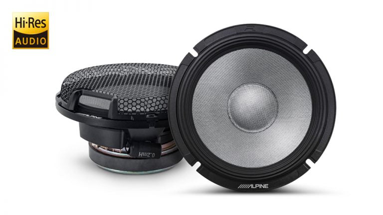 Alpine R2-S65C Next-Generation 6-1/2 (16.5cm) Component 2-Way R-Series Speakers R2-S65C