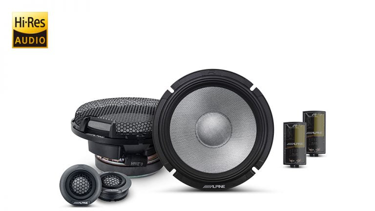 Alpine R2-S65C Next-Generation 6-1/2 (16.5cm) Component 2-Way R-Series Speakers R2-S65C