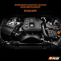 DIRECTION-PLUS RYCO PRE-FILTER KIT HOLDEN COLORADO RG / COLORADO 7 / TRAILBLAZER (RC602DPK)