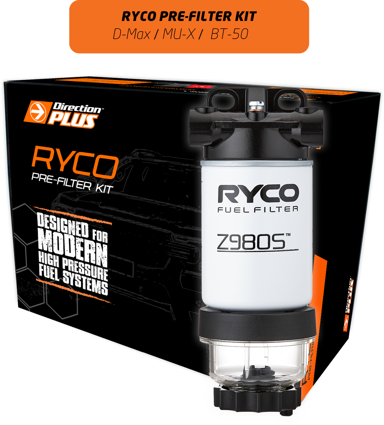 DIRECTION-PLUS RYCO PRE-FILTER KIT D-MAX, MU-X / BT-50 2020 ON (RC645DPK)
