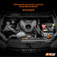 DIRECTION-PLUS RYCO PRE-FILTER KIT D-MAX, MU-X / BT-50 2020 ON (RC645DPK)