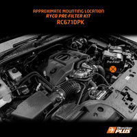 Direction-Plus  Ryco Pre-Filter Kit NEXT-GEN FORD  RANGER / EVEREST & VW AMAROK 4cyl & 6cyl (RC671DPK)