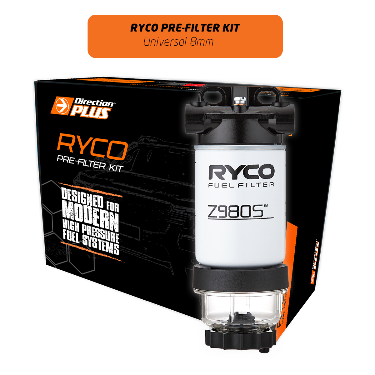 Direction-Plus  Universal 8mm Ryco Pre-Filter Kit (RC804DPK)
