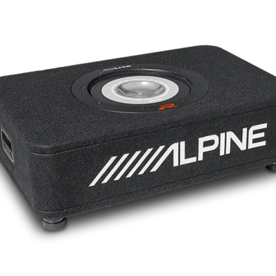 Alpine R-Series 10″ Shallow Profile Enclosure 2 Ohm Subwoofer RS-SB10