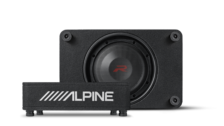 ALPINE R-Series 10" Shallow Profile Enclosure 2 Ohm Subwoofer RS-SB10