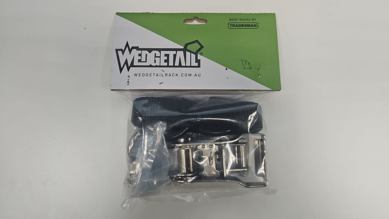 Wedgetail Trade Accessory Ratchet Strap Bar Mount Style Kit Of Three RWA-RTS3E