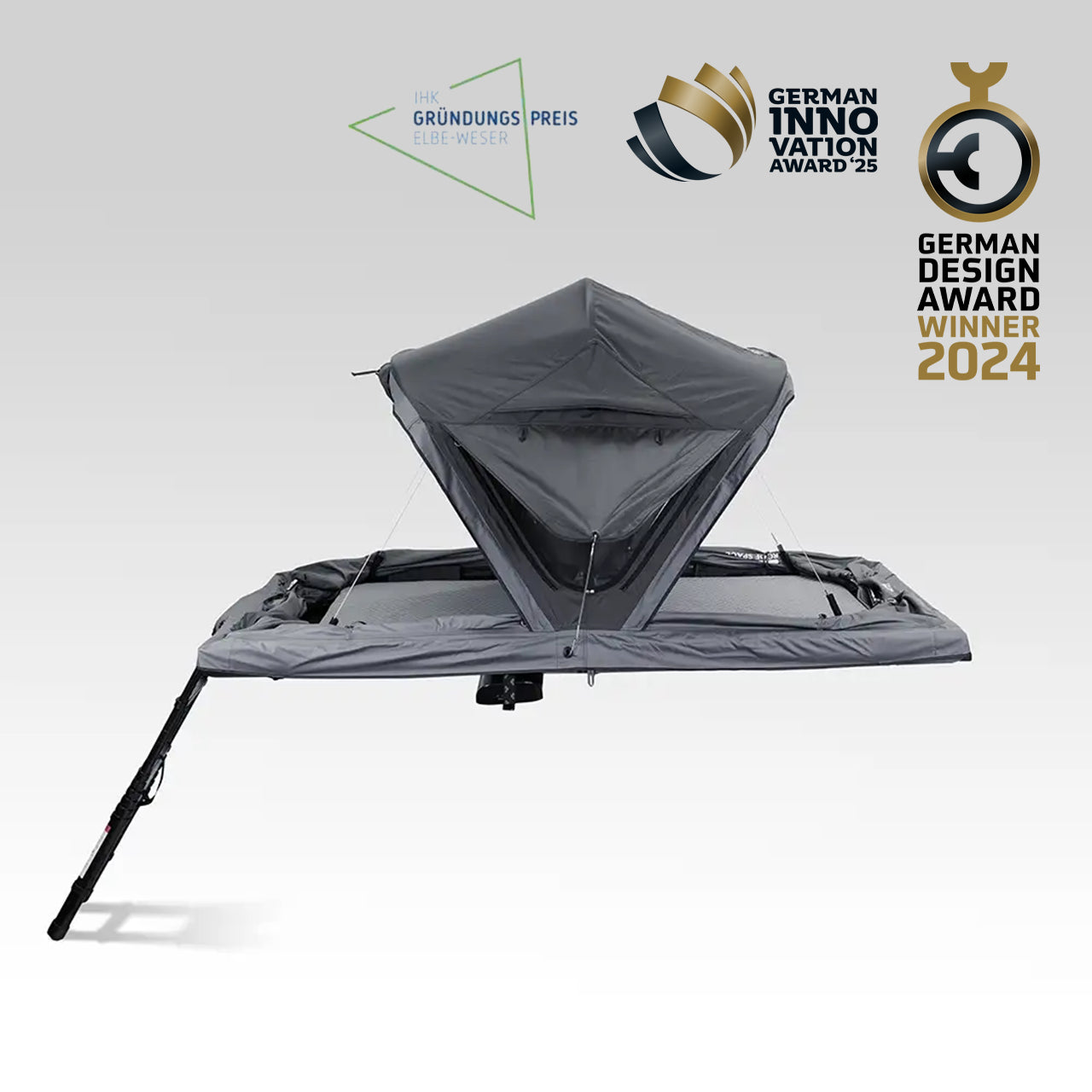 ROOF SPACE 2 (v2)- 67 kg German Engineered Hardshell Rooftop Tent - RSC1M201S3
