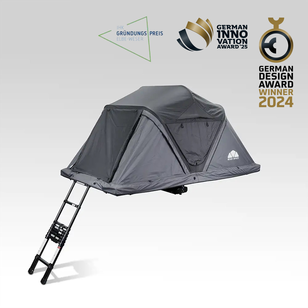 ROOF SPACE 2 (v2)- 67 kg German Engineered Hardshell Rooftop Tent - RSC1M201S3