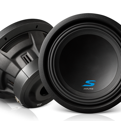 Alpine S-W10D4 S-Series 10" Dual Voice Coil Subwoofer