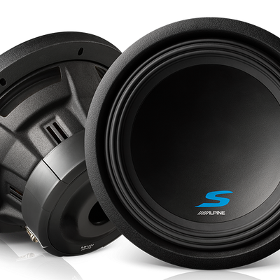 Alpine S-W12D2 S-Series 12" Dual Voice Coil Subwoofer