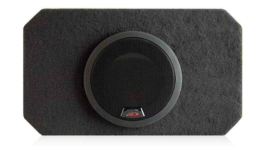 Alpine SBR-S8D4.2 900W 8” Compact Subwoofer (with included grille | SWR-823D Pre-installed)