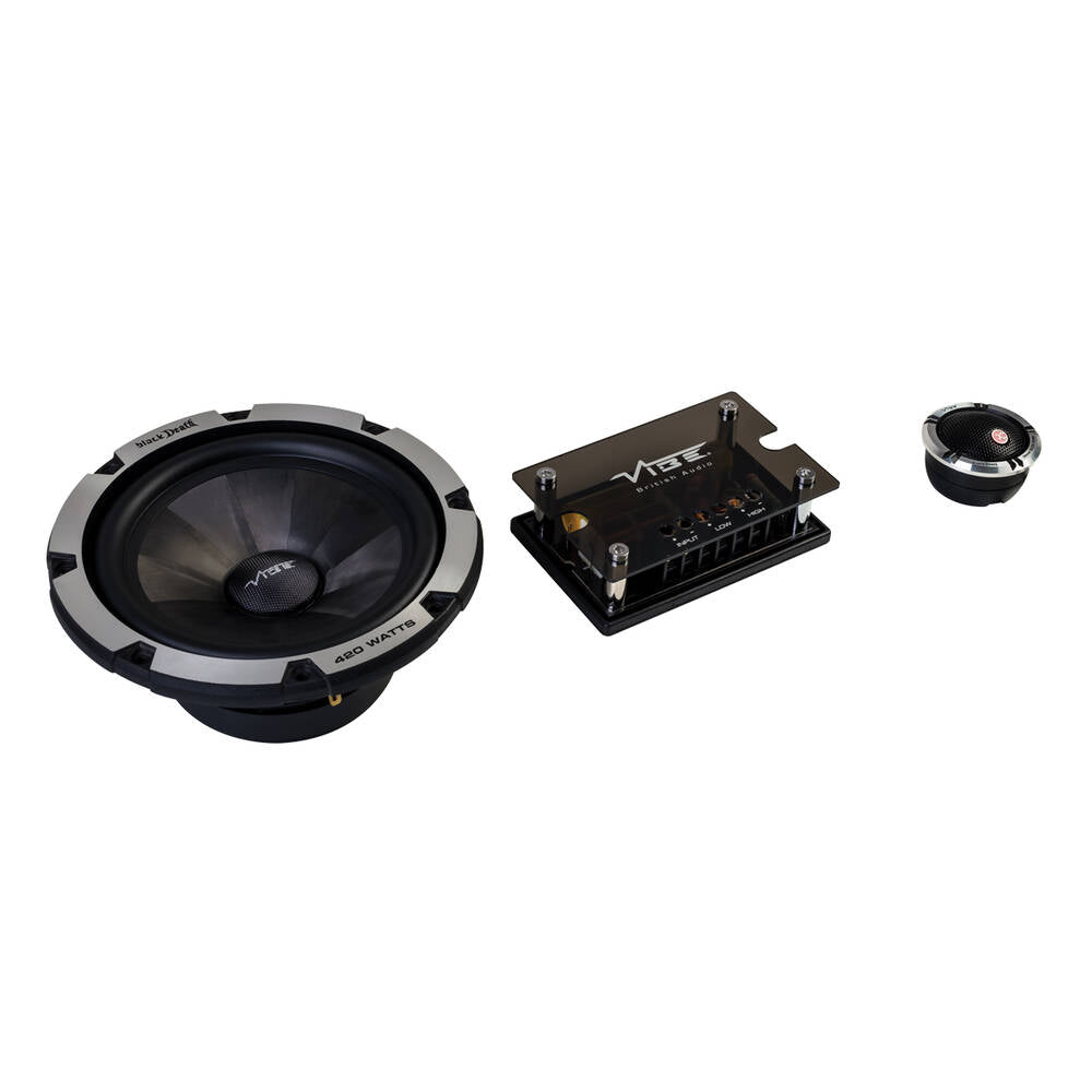 BLACKDEATH 6.5" Component Speakers - 420 Watts,-BLACKDEATH6C-V6