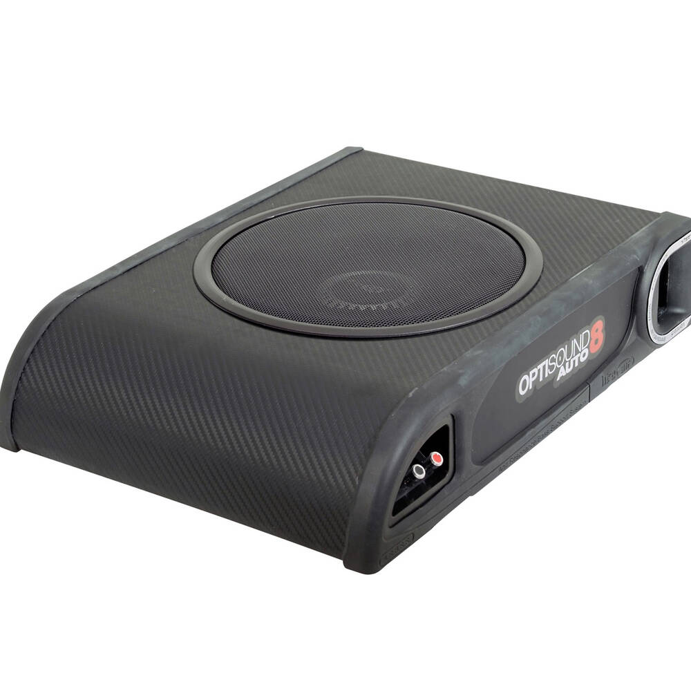 OPTISOUND 900 Watts 8" Passive Super Slim Bass Enclosure-OPTISOUNDAUTO8-V2