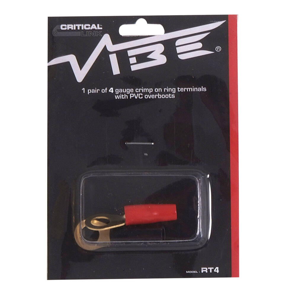 VIBE AUDIO Critical Link 4 Gauge Ring Terminal-RT4