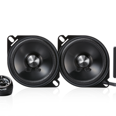 Alpine STE-G100S Type-E 100W Peak 4″ Component 2-Way Speakers