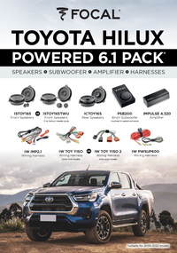 Focal Toyota Hilux – Powered 6.1 Pack Subwoofer & Amplifier-NO LONGER FOR SALE