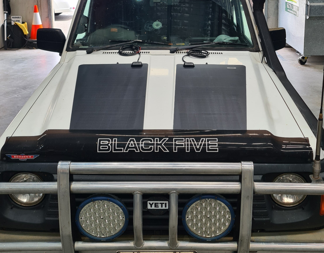 VSS Bonnet Solar Panel - Ford Maverick (1987-1997) 110-Watt (2 x 55-Watt)