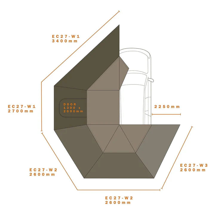 DARCHE 270 WALL BUNDLE RIGHT WINDOW (IN STORE PICK-UP ONLY) -T050801743WBR2