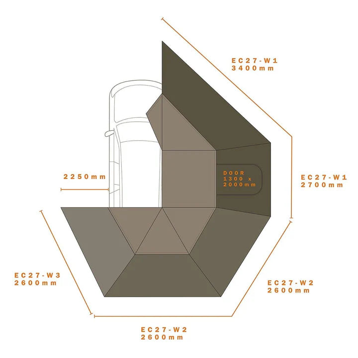 DARCHE 270 WALL BUNDLE RIGHT WINDOW (IN STORE PICK-UP ONLY) -T050801743WBR2