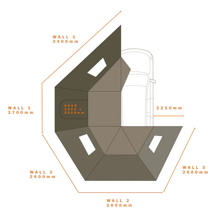 DARCHE 270 WALL BUNDLE LEFT WINDOW (IN STORE PICK-UP ONLY) -T050801743WBL2