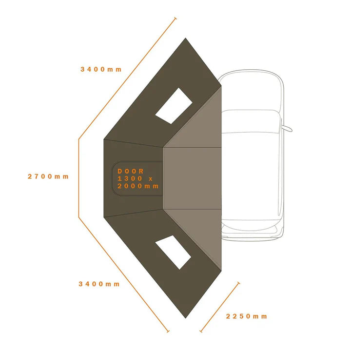 DARCHE ECLIPSE 180 WALL PVC WINDOW (IN STORE PICK-UP ONLY) -T050801744PV