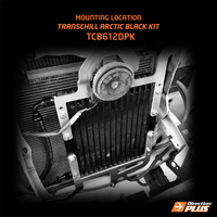 DIRECTION-PLUS TRANSCHILL ARCTIC BLACK TRANSMISSION COOLER KIT FOR TOYOTA HILUX N70 (TCB612DPK)