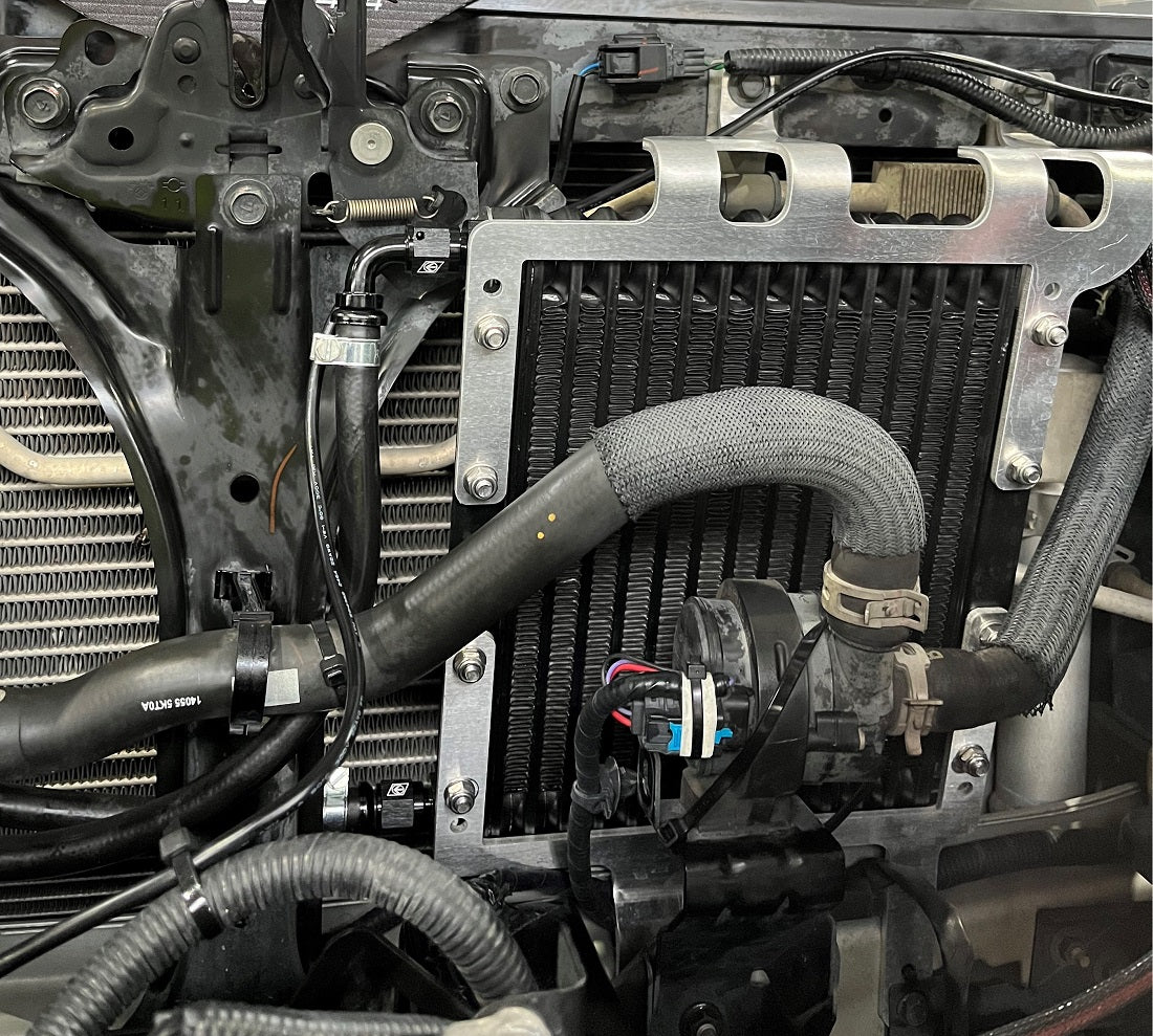 DIRECTION-PLUS TRANSCHILL ARCTIC BLACK TRANSMISSION COOLER KIT NISSAN NAVARA NP300 (TCB630DPK)