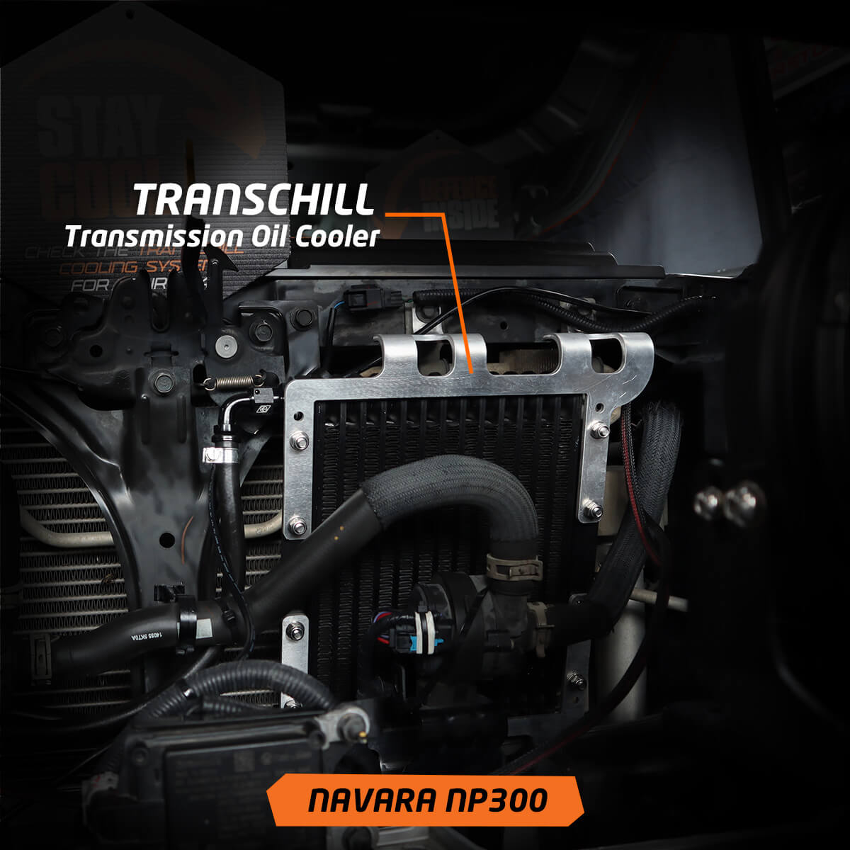 DIRECTION-PLUS TRANSCHILL ARCTIC BLACK TRANSMISSION COOLER KIT NISSAN NAVARA NP300 (TCB630DPK)
