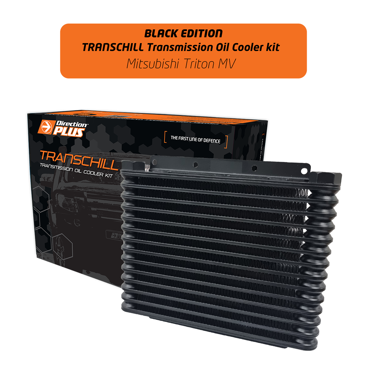 DIRECTION-PLUS TRANSCHILL ARCTIC BLACK TRANSMISSION COOLER KIT MITSUBISHI TRITON MV (TCB652DPK)