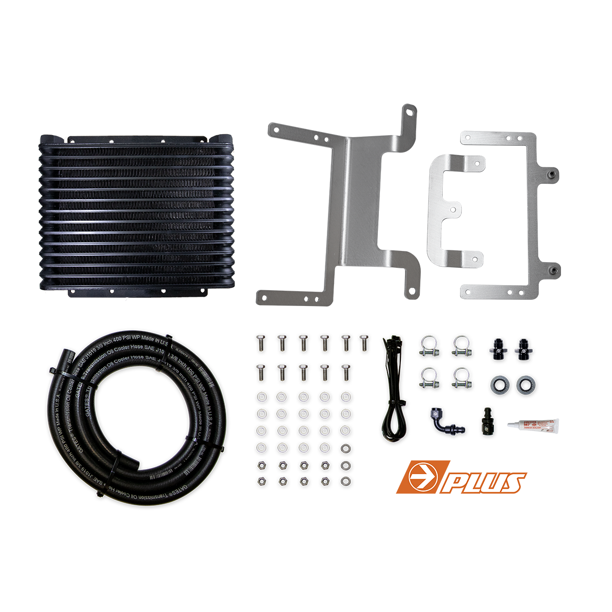 DIRECTION-PLUS TRANSCHILL ARCTIC BLACK TRANSMISSION COOLER KIT MITSUBISHI TRITON MV (TCB652DPK)