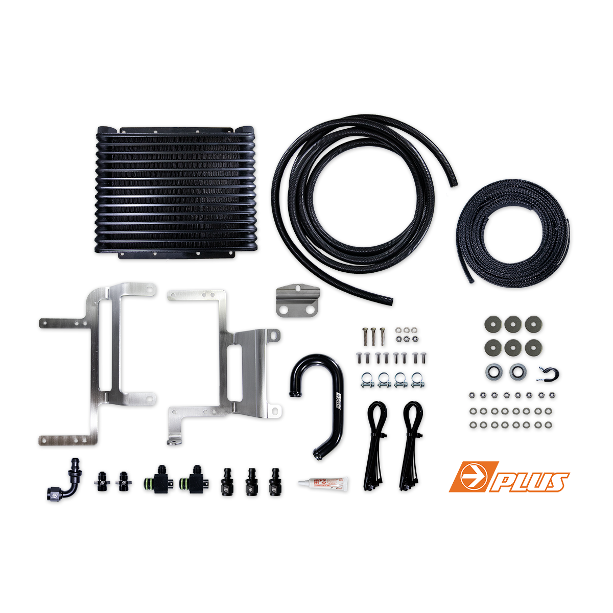 DIRECTION-PLUS TRANSCHILL ARCTIC BLACK TRANSMISSION COOLER KIT FORD NEXT GEN RANGER / EVEREST (TCB671DPK)