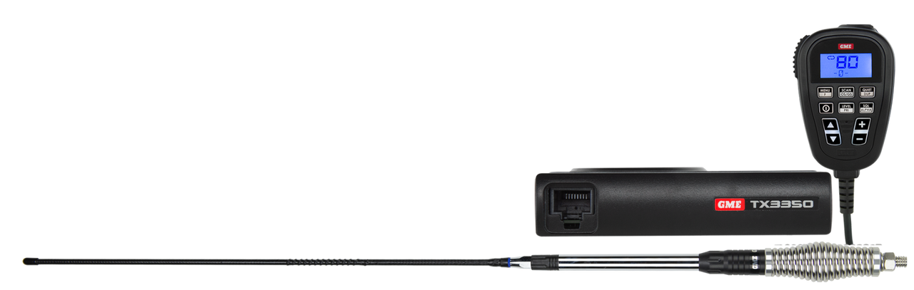 GME 5/1 Watt Uhf Cb Handheld Radio Including Accessories - Twin Pack - TX3350UVP