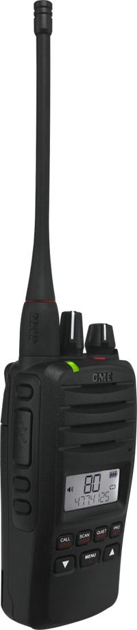 GME 5/1 Watt Ip67 Uhf Cb Handheld Radio-Twin Pack - TX6600STP
