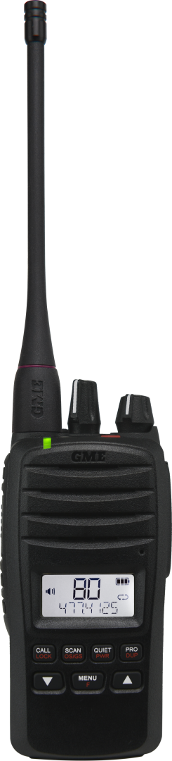 GME 5/1 Watt Ip67 Uhf Cb Handheld Radio-Twin Pack - TX6600STP