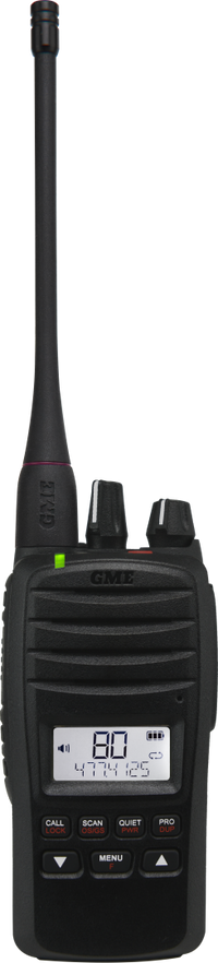 GME 5/1 Watt Ip67 Uhf Cb Handheld Radio-Twin Pack - TX6600STP