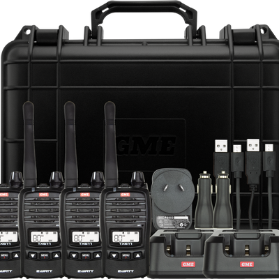 GME 2 Watt UHF CB Handheld Radio - Quad Pack