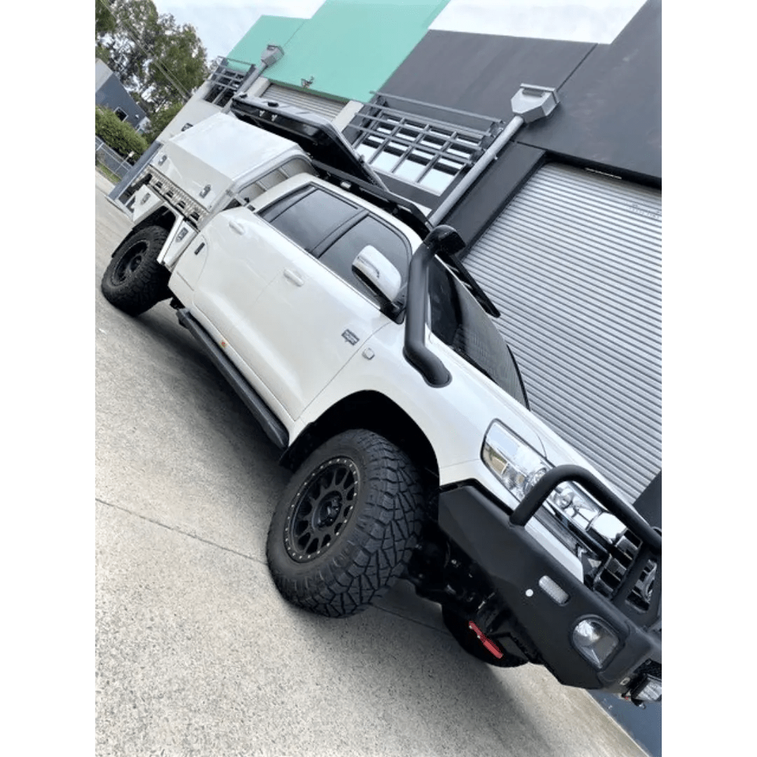 Fatz Fabrication 200 Series RH Snorkel. Ram Head. Powder coated SATIN Black. Suit Fatz 4" Airbox inlet -FF200-SNRH-RM-SPC-4