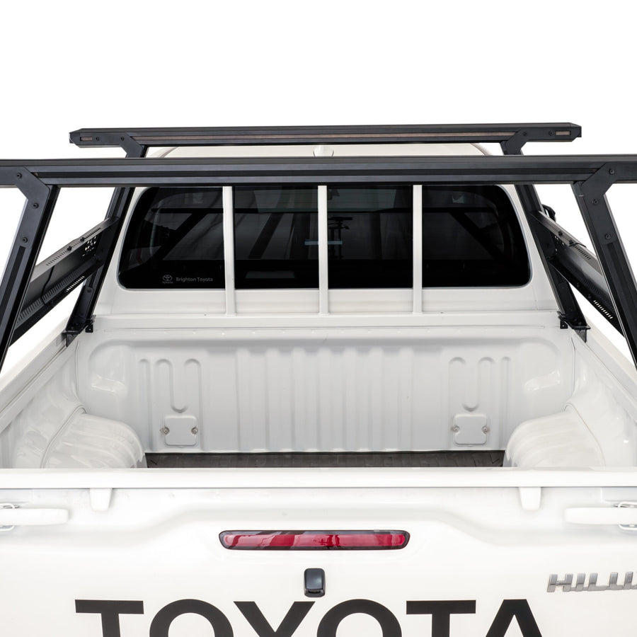 HSP Load Rack Ladder Rack suits Toyota Hilux 2015+
Fits Dual Cab Tub - Full set (Front & Rear Legs + Joiner Bar) -LR-T-S