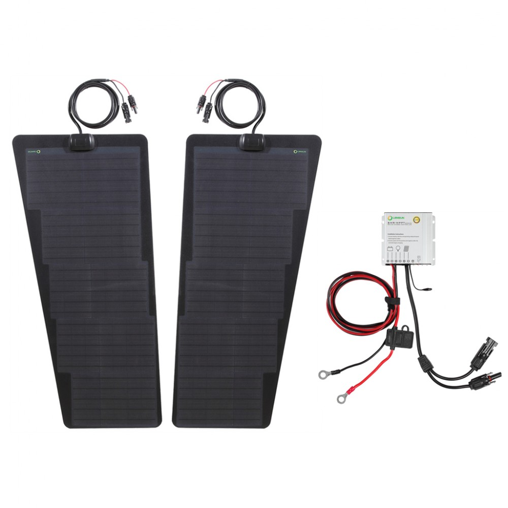 VSS Bonnet Solar Panel - Chevy Silverado 1500 & 2500 (2014-2015) 110-Watts (2 x 55-Watts)