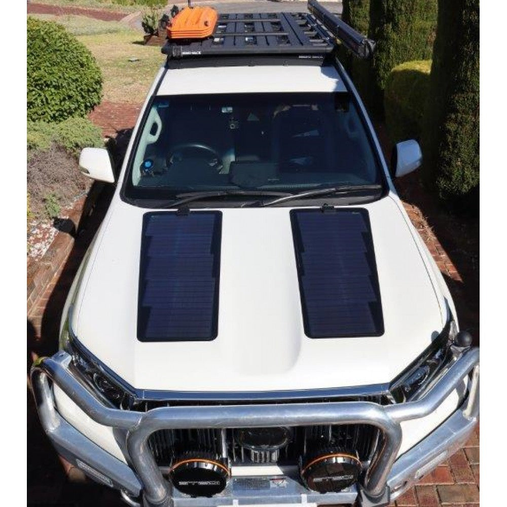 VSS Bonnet Solar Panel - Toyota Landcruiser Prado (with scooped bonnet) 90-Watt