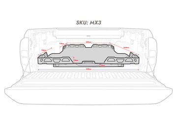 HSP Load Slide Suits Dual Cab Mercedes X-Class -MX3