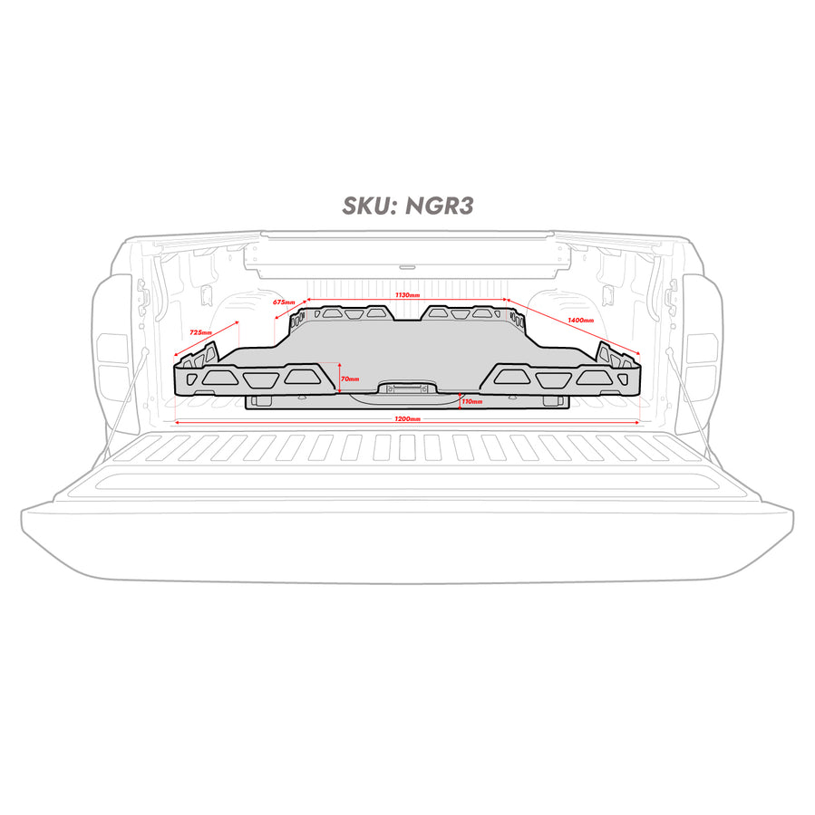 HSP Load Slide Suits Dual Cab Next Gen Ranger/Raptor (Suits Tubliner) -NGR3