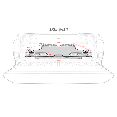 HSP Load Slide Suits All New Amarok 2023+ (Suits No Liner / Spray on Liner) -VA3-1